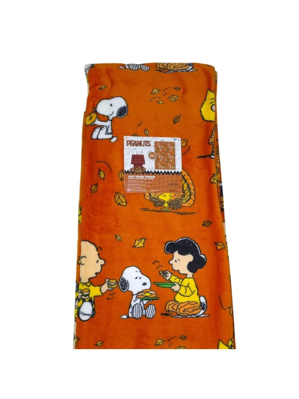 Peanuts Thanksgiving Soft Plush Throw Blanket 50